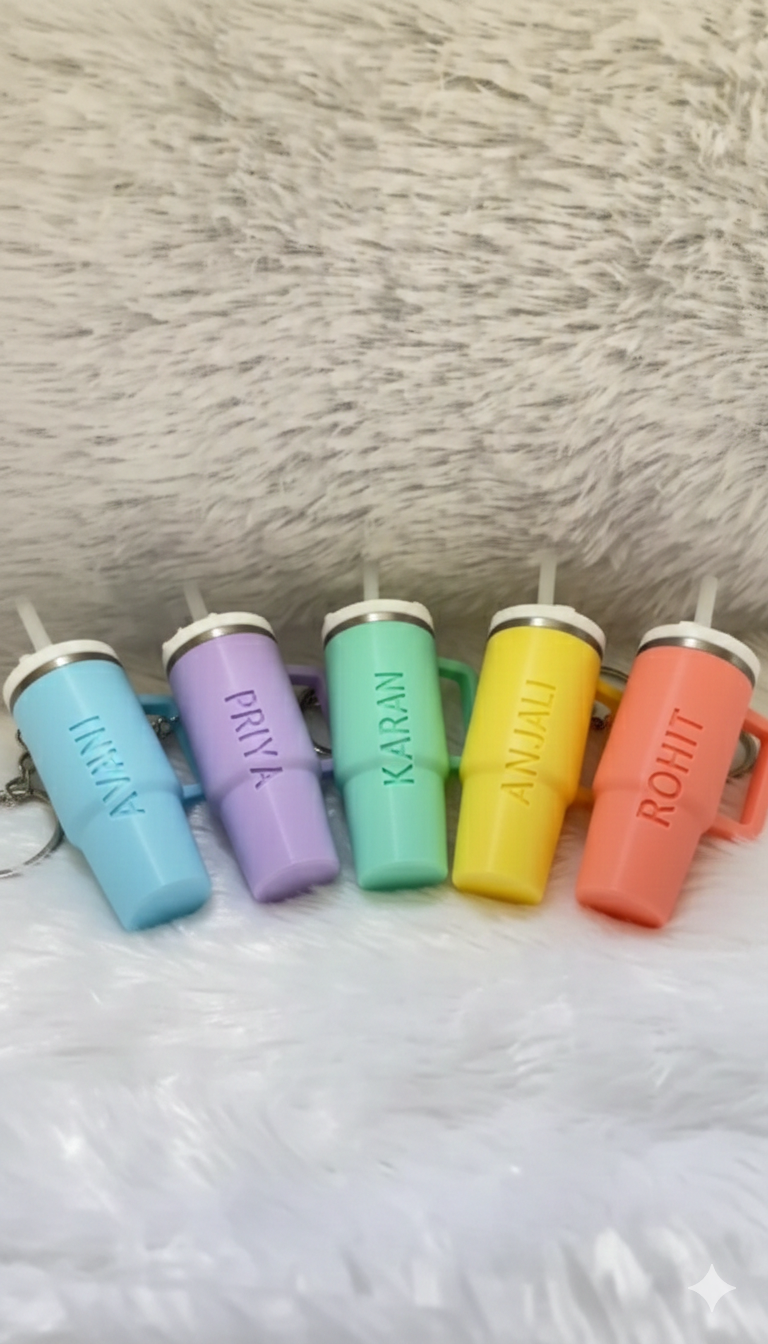 Stanley’s Tumbler Keychain Holder (With Customised Name)