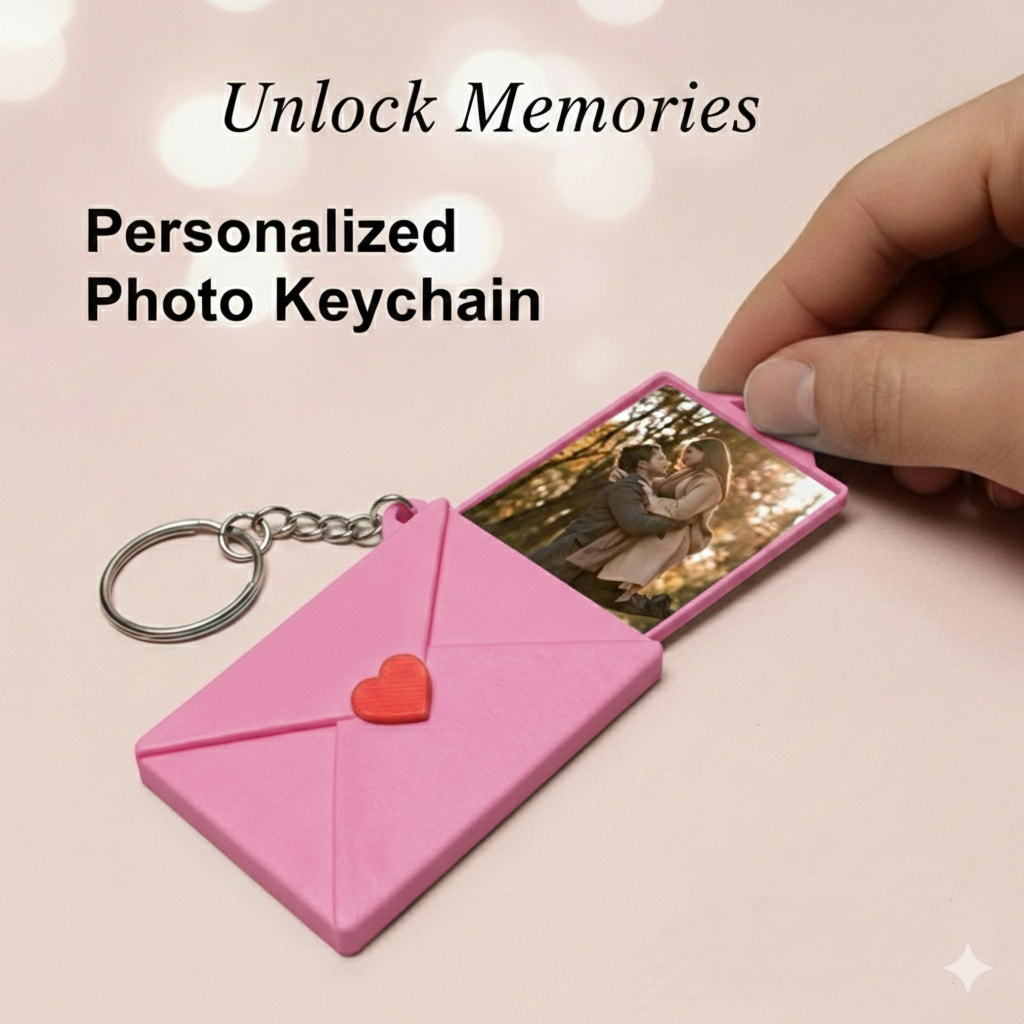 Love Letter Key Chain (With Customised Picture)