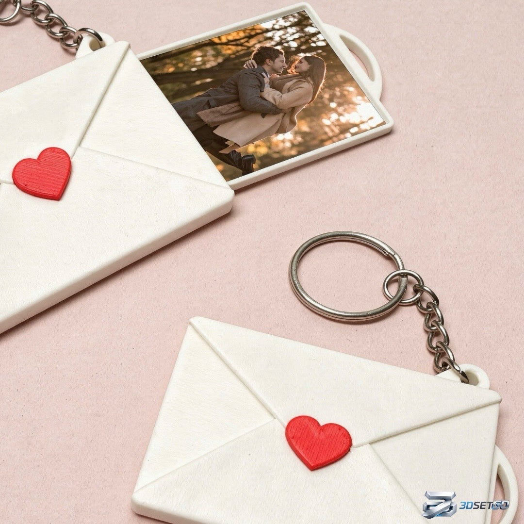 Love Letter Key Chain (With Customised Picture)