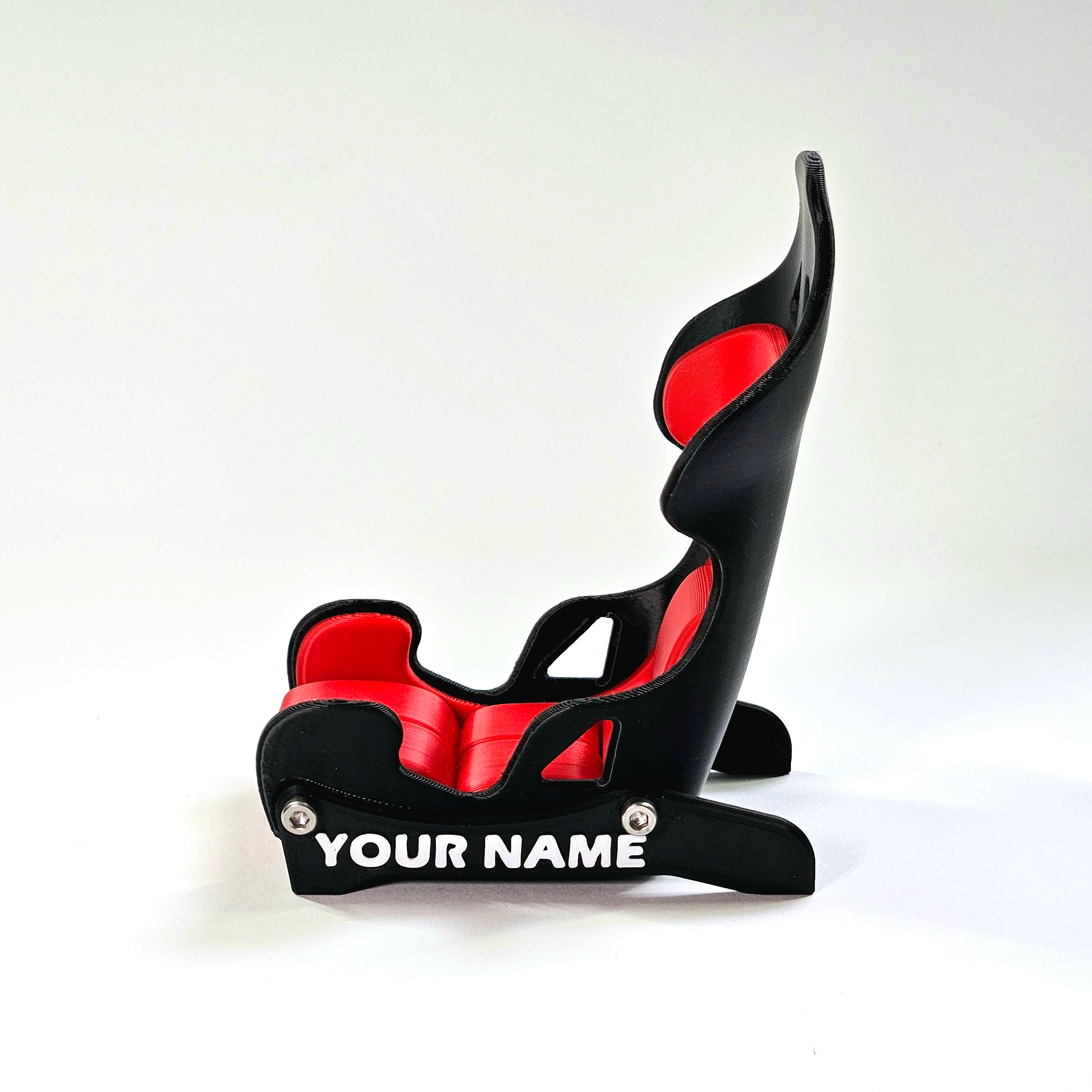 Sports Car Seat With Custom Name