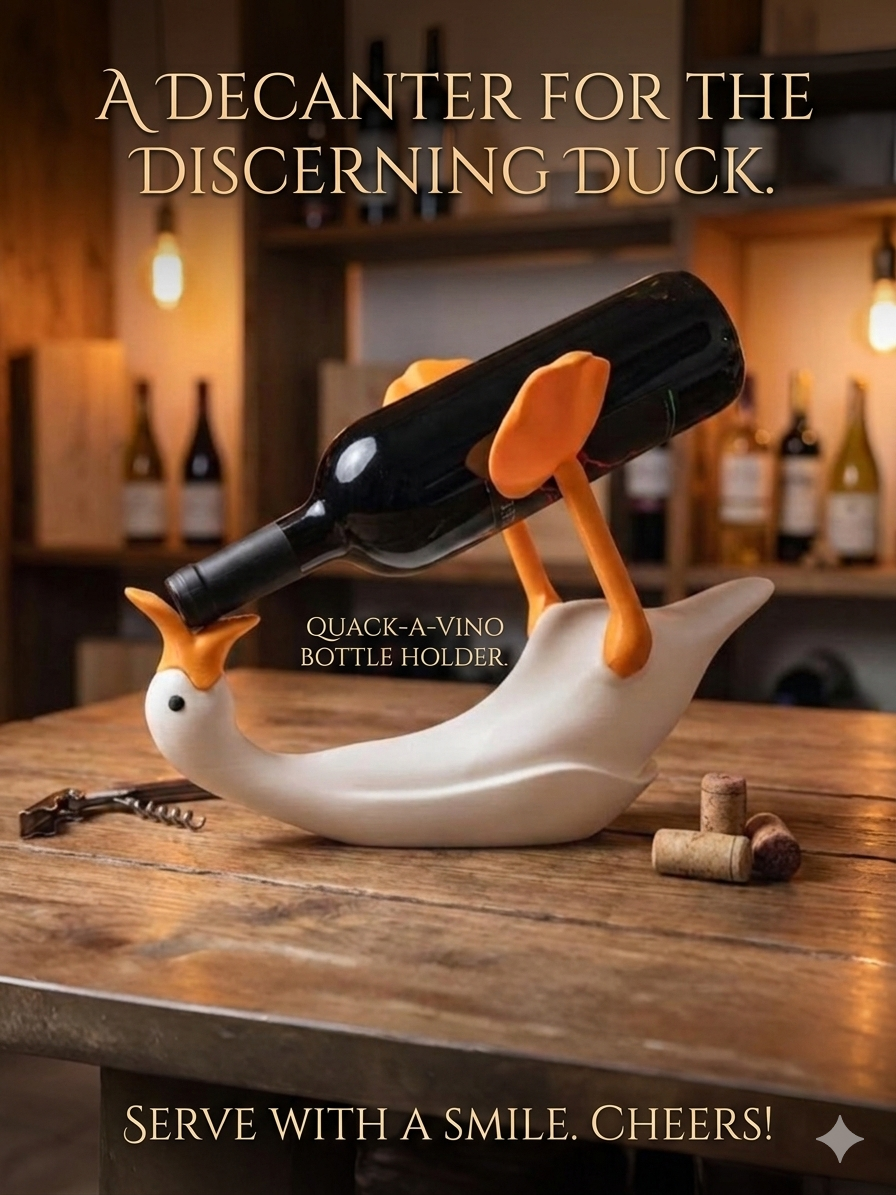 Quack-O-Cant Wine Bottle Holder