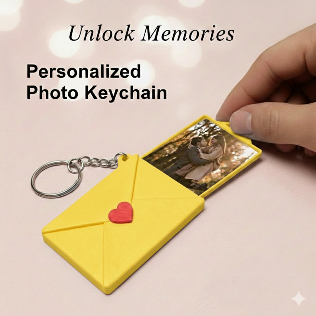 Love Letter Key Chain (With Customised Picture)