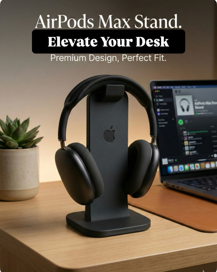 Premium/Sleek Apple Logo Design Headphone Stand