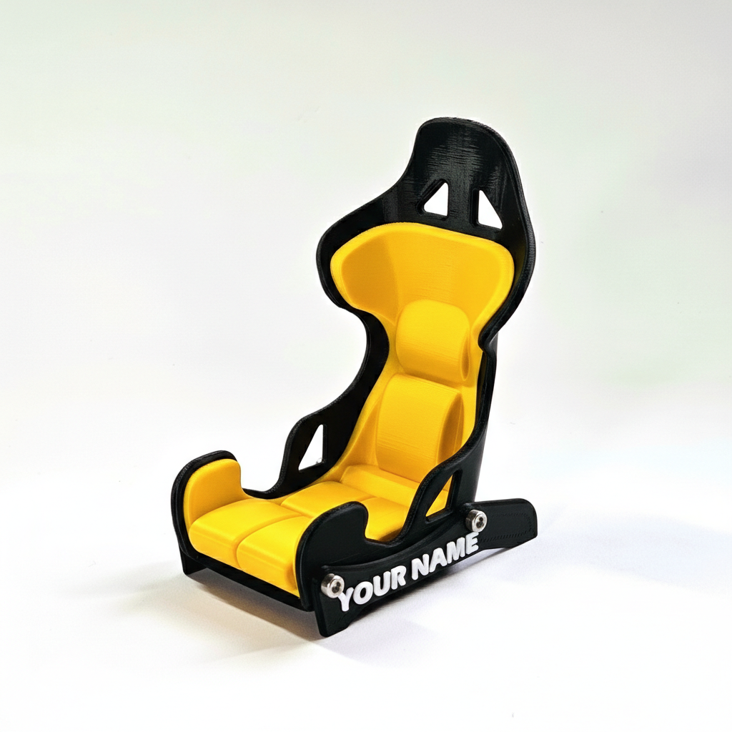 Sports Car Seat With Custom Name