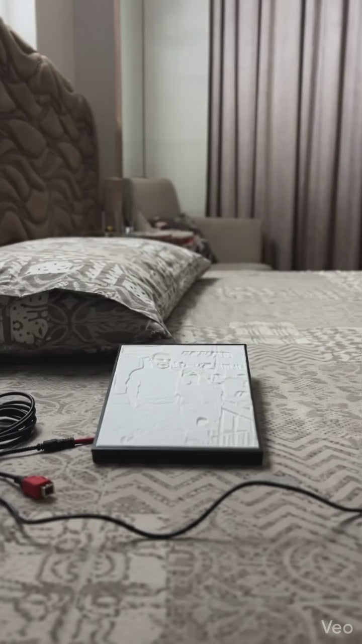 Customised 3D Color Printed LED Frame (Self Standing)